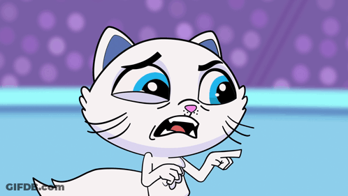 Cartoon Cat Pointing GIF