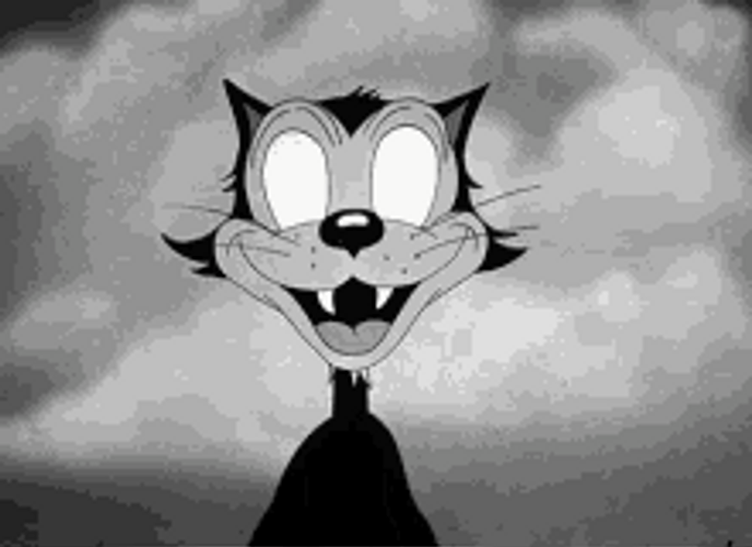 Cartoon Cat Rolling Eyes Around GIF