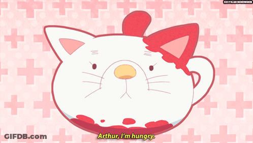 Cartoon Cat Saying Arthur I'm Hungry GIF