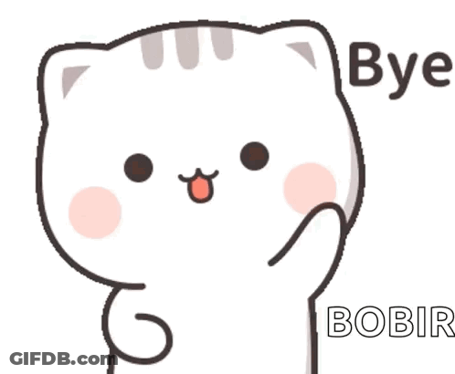 Cartoon Cat Saying Bye GIF
