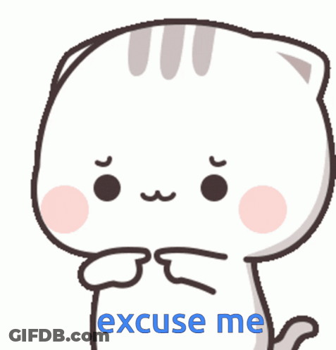 Cartoon Cat Saying Excuse Me GIF
