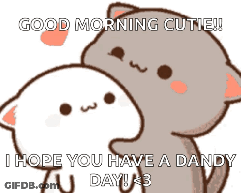 Cartoon Cat Saying Good Morning GIF