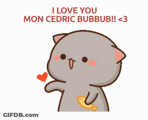 Cartoon Cat Saying I Love You GIF