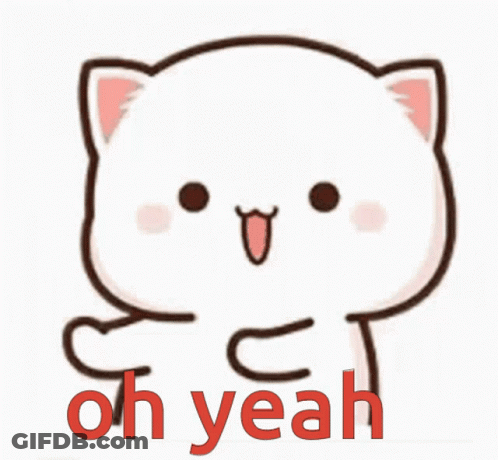 Cartoon Cat Saying Oh Yeah GIF