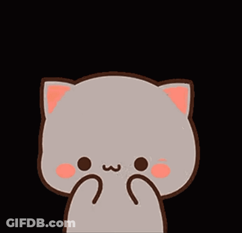 Cartoon Cat Saying Power GIF
