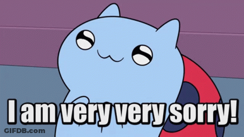 Cartoon Cat Saying Sorry GIF