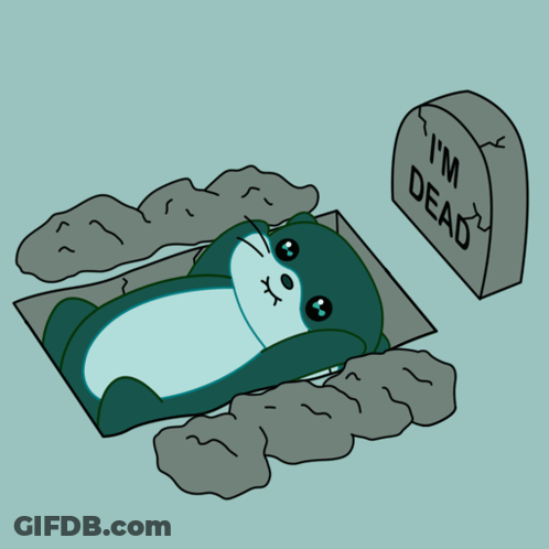 Cartoon Cat Sitting In Grass Ive Got A Secret GIF