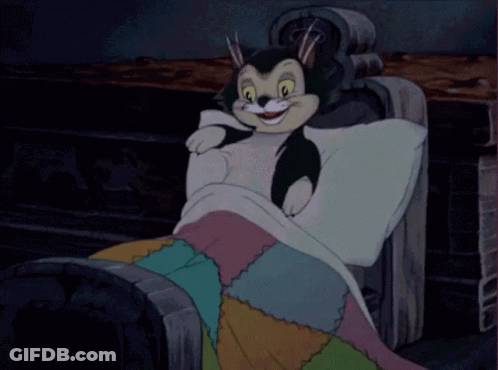Cartoon Cat Sleeping In Chair GIF