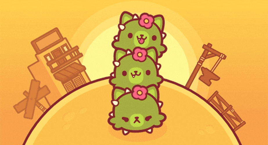 Cartoon Cat Stack GIF