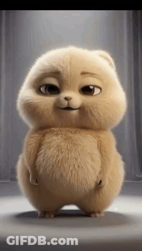 Cartoon Cat Standing On Table Hands On Hips GIF