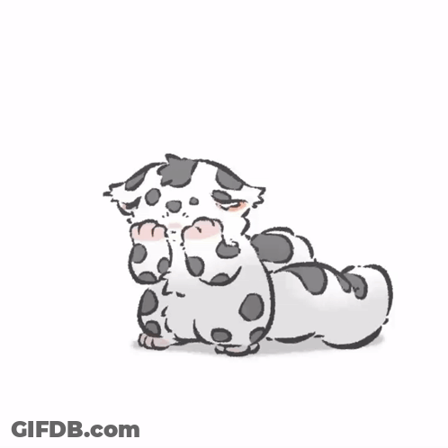 Cartoon Cat Surrounded By Coins With 3 And 2 GIF
