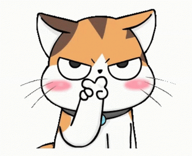 Cartoon Cat Watching You GIF