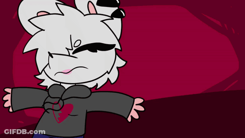Cartoon Cat Wearing Glasses And Hypnotic Eyes GIF