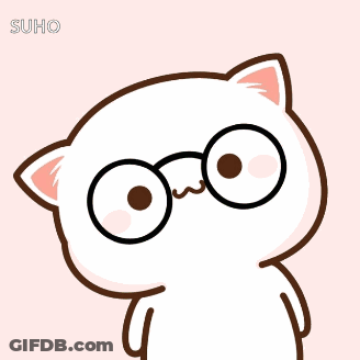 Cartoon Cat Wearing Glasses Suho GIF