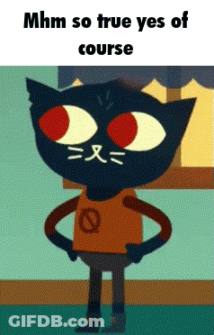 Cartoon Cat With Big Red Eyes GIF