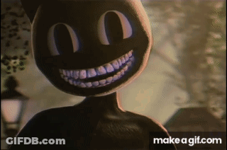 Cartoon Cat With Big Smile GIF
