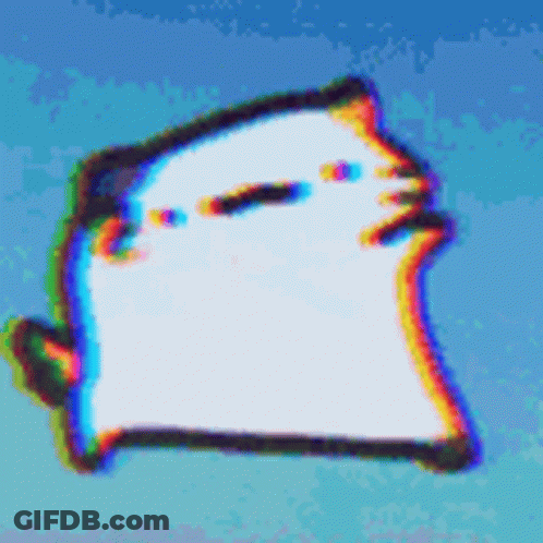 Cartoon Cat With Blue Background GIF