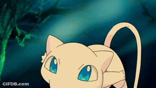 Cartoon Cat With Blue Eyes And Tail GIF