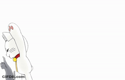 Cartoon Cat With Chinese Writing GIF
