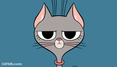 Cartoon Cat With Eeh And Nop GIF