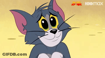 Cartoon Cat With HBO Max Logo GIF