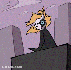 Cartoon Cat With Headphones GIF