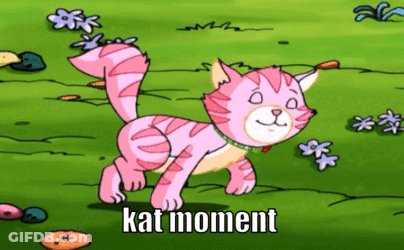 Cartoon Cat With Kat Moment GIF