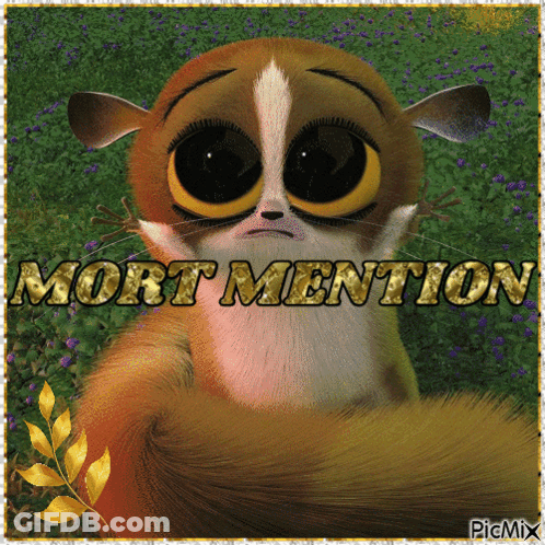 Cartoon Cat With Mort Mention GIF