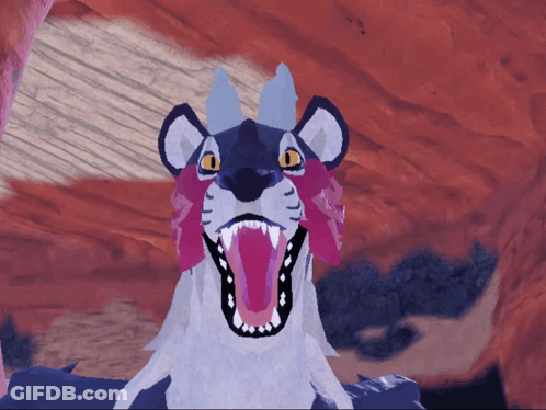 Cartoon Cat With Mouth Open GIF