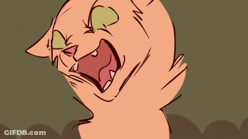 Cartoon Cat With Mouth Open GIF