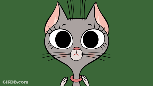 Cartoon Cat With Mouth Open GIF