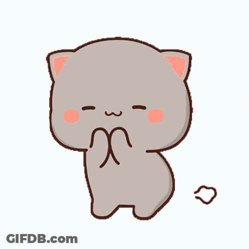 Cartoon Cat With Pink Nose GIF