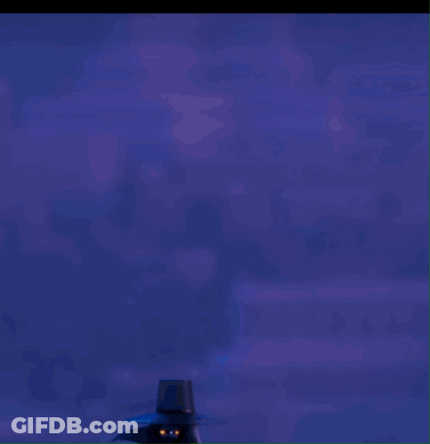 Cartoon Cat With Red Eyes And Bird In Top Hat Behind It GIF