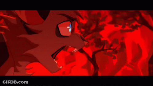 Cartoon Cat With Red Eyes GIF
