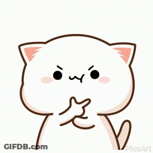 Cartoon Cat With Red Tongue Making Funny Face GIF