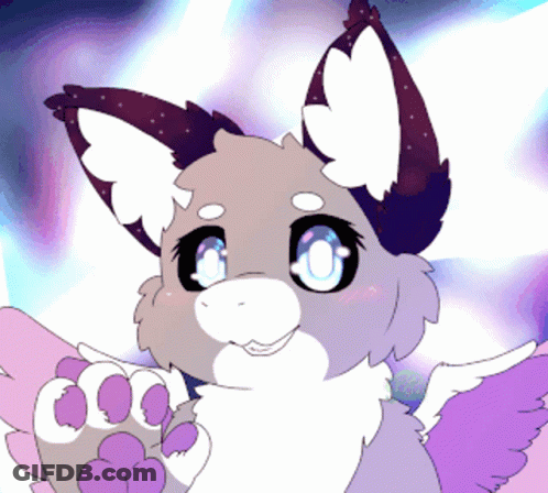 Cartoon Cat With Wings GIF