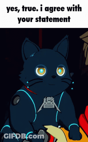 Cartoon Cat Yes True I Agree GIF