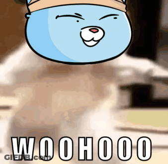 Cartoon Cats Hugging With Flying Heart GIF