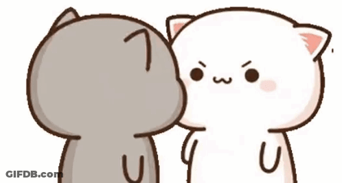 Cartoon Cats Standing Together GIF