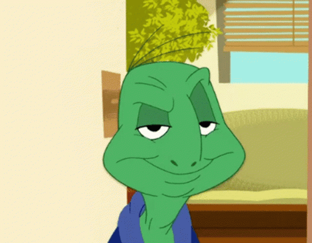 Cartoon Cecil Turtle Laughing GIF