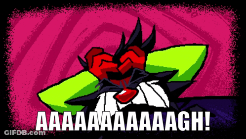 Cartoon Character Aa Aa Aa Aa Agh GIF