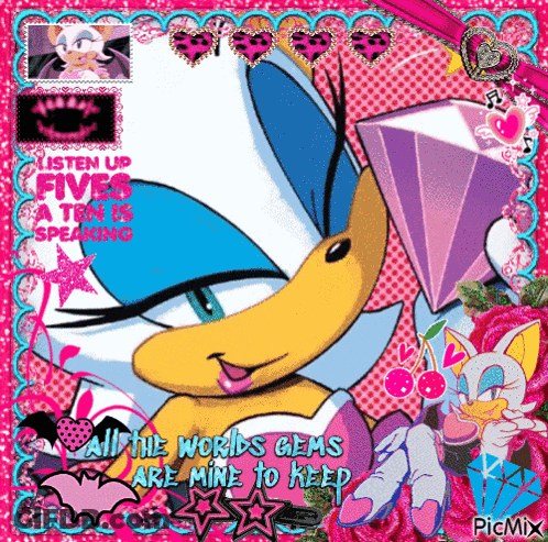 Cartoon Character All The World's Gems Are Mine To Keep GIF