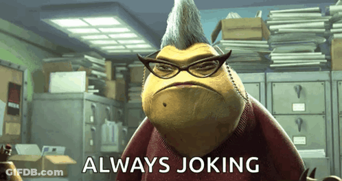 Cartoon Character Always Joking With Pile Of Papers GIF