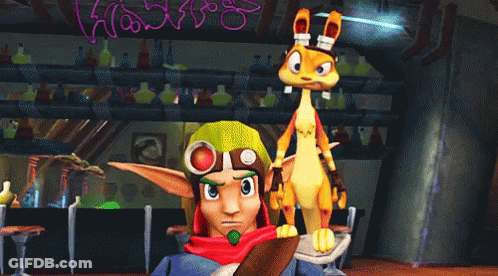 Cartoon Character And Kangaroo Next To Hookers Sign GIF