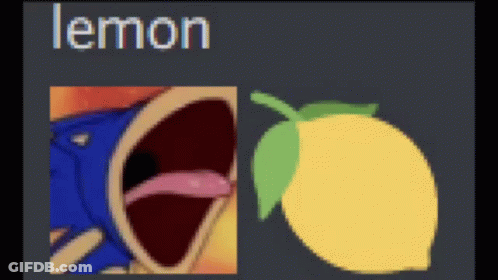 Cartoon Character And Lemon Saying Lemon GIF