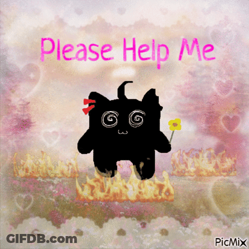 Cartoon Character Asking For Help GIF