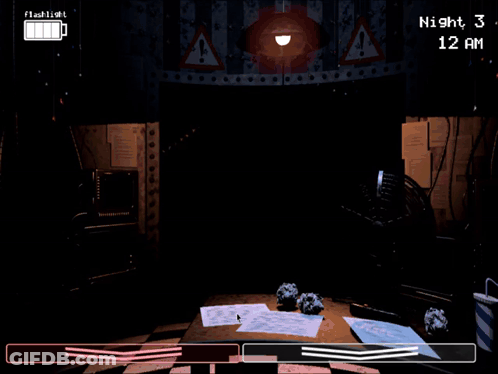 Cartoon Character At Dark Computer Screen 12 AM GIF