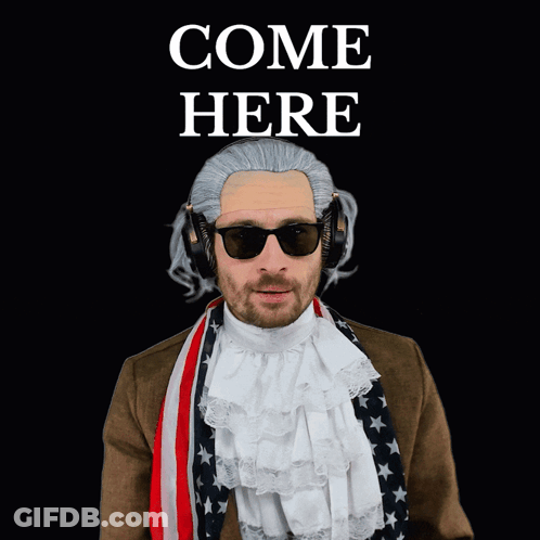 Cartoon Character At Table In Dark Room GIF