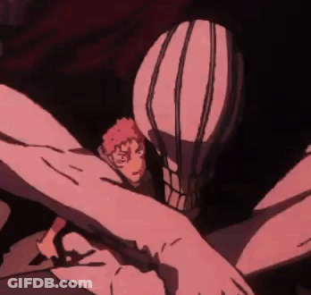 Cartoon Character Attacked By Large-Headed Monster GIF