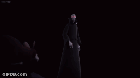 Cartoon Character Attacked By Mice GIF